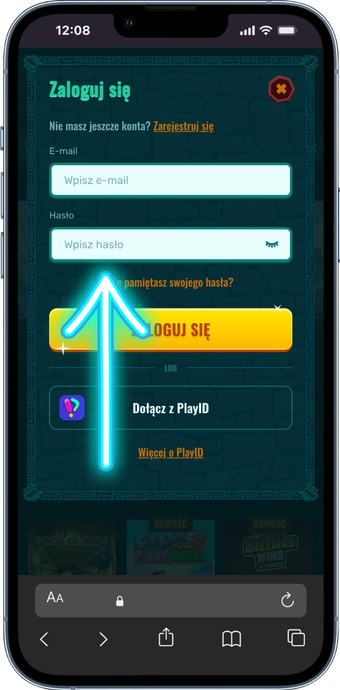 Spinanga Casino Login - Wpisz email