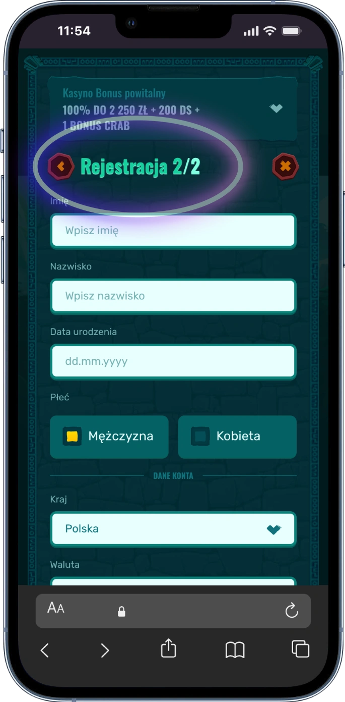 Spinanga Casino Login - Wprowadź adres e-mail i wymyśl hasło