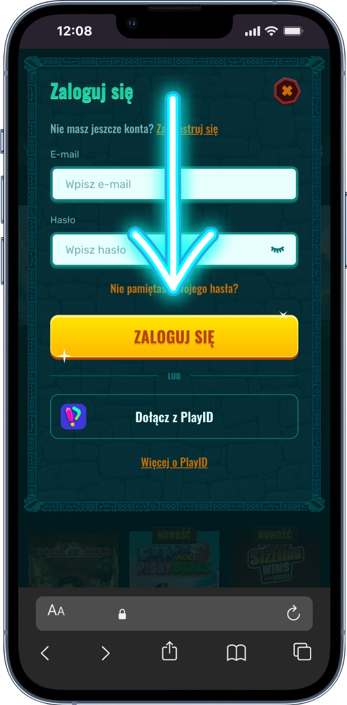 Spinanga Casino Login - Wprowadź hasło
